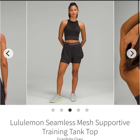 Lululemon Seamless Mesh Supportive Training Tank Top - Picture 3 of 9